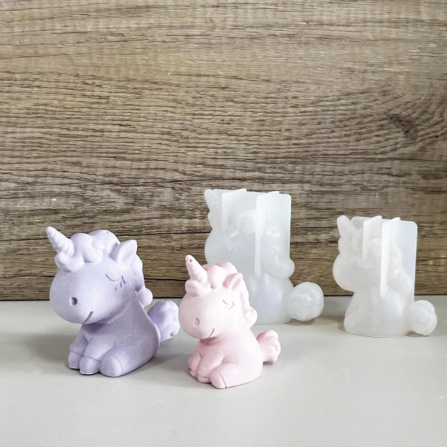 Candle Making Products - 3d geométrico silicone unicórnio gato veado
