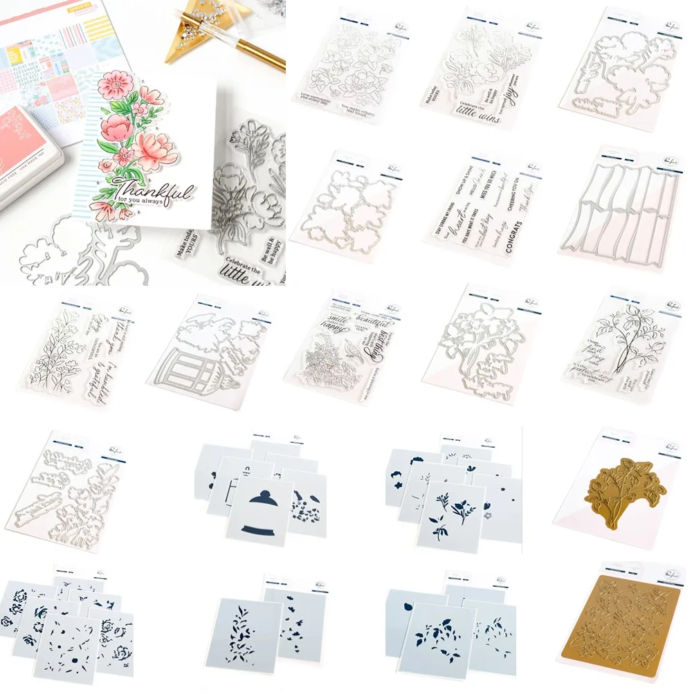 Candle Making Guide - Peônia Fantasia Corte Morre Stencil, Scrapbook,