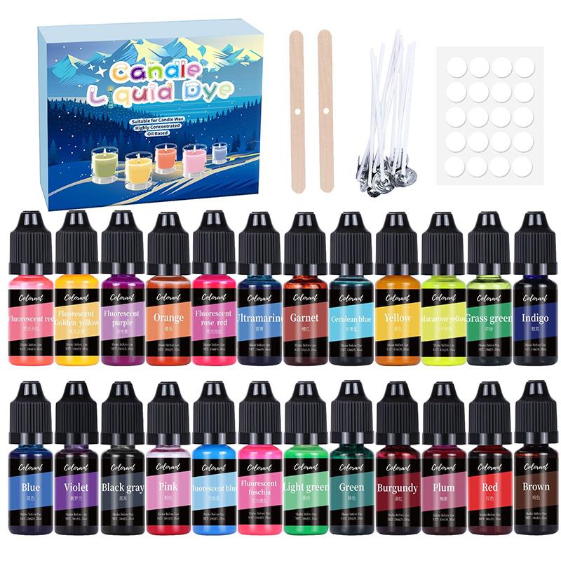 Candle Dye Chip - 20/24 cores vela tintas pigmento conjunto