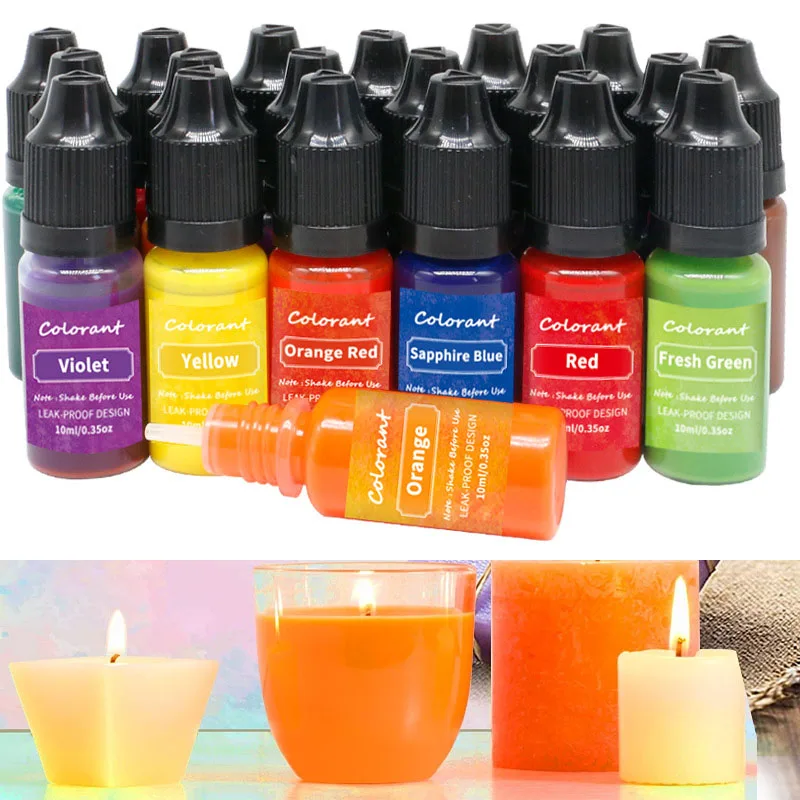 Candle Dye Chip - 20 cores alta concentração artesanal vela