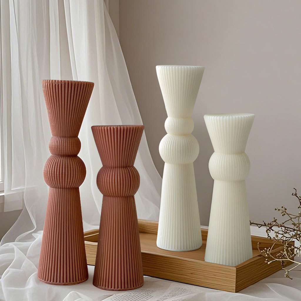 Candle Making Products - Diy haste longa listrado pilar vela