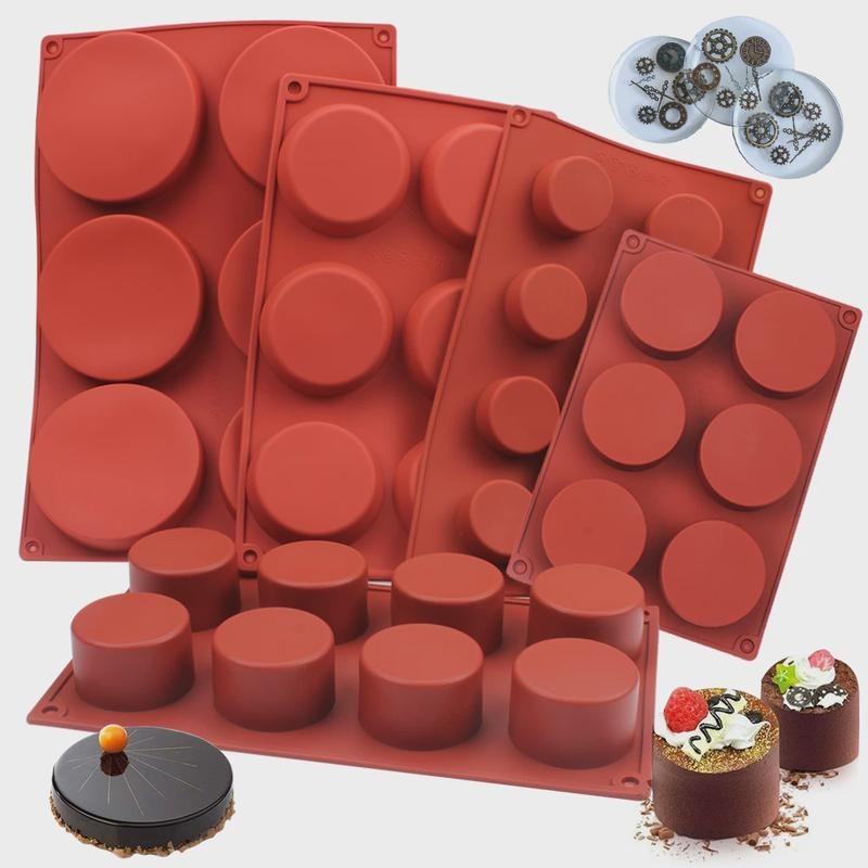 Candle Making Products - Molde de Silicone Redondo para Sabonete