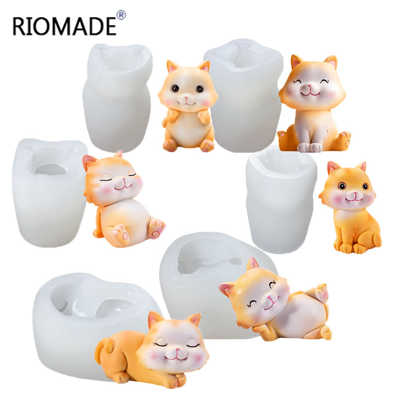 Candle Making Products - Moldes de Silicone de Gato, 6