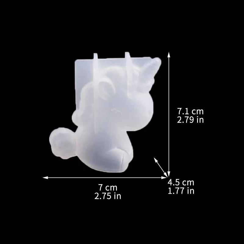 3d geométrico silicone unicórn - Candle Making Products avaliação e preço