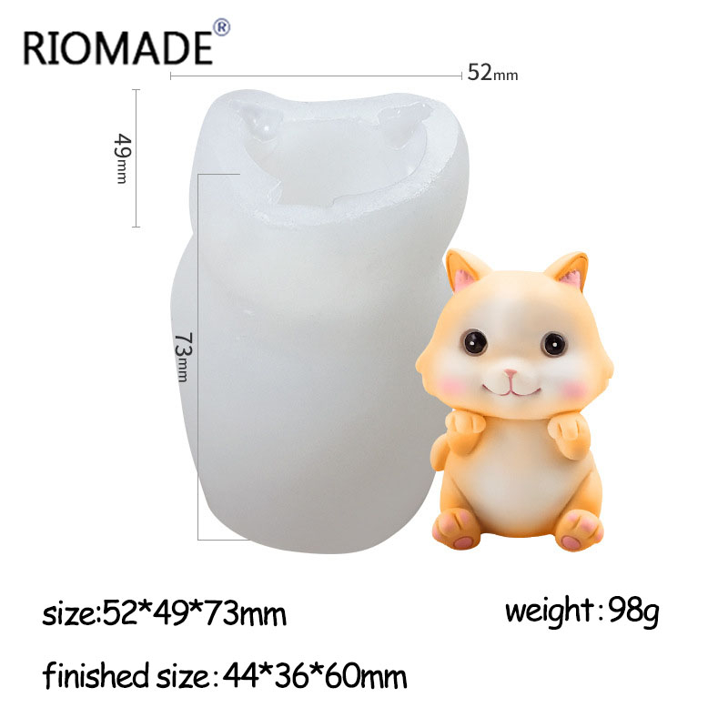 Moldes de Silicone de Gato, 6  - Candle Making Products avaliação e preço